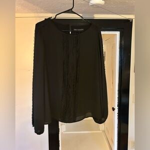 White House Black Market Black Lace Blouse